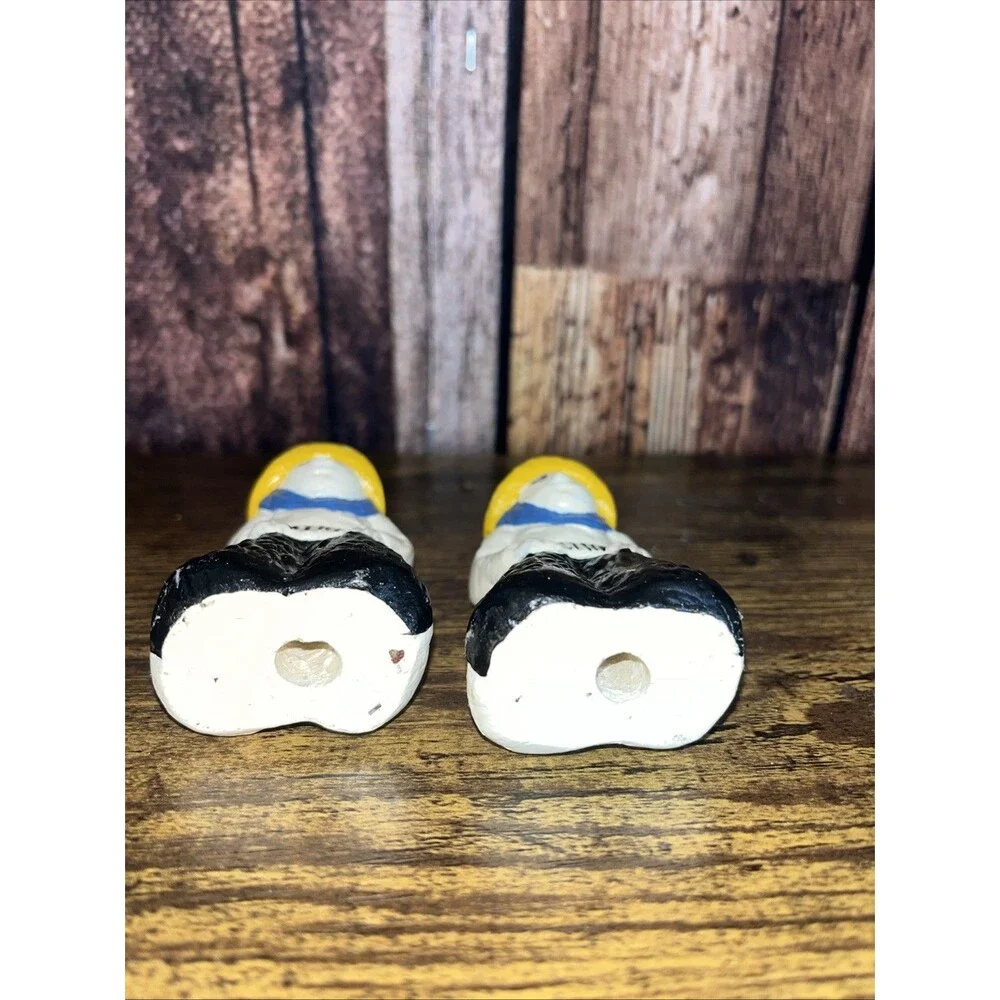 Vintage Hand Painted Ceramic Cowboy Salt and Pepper Shakers